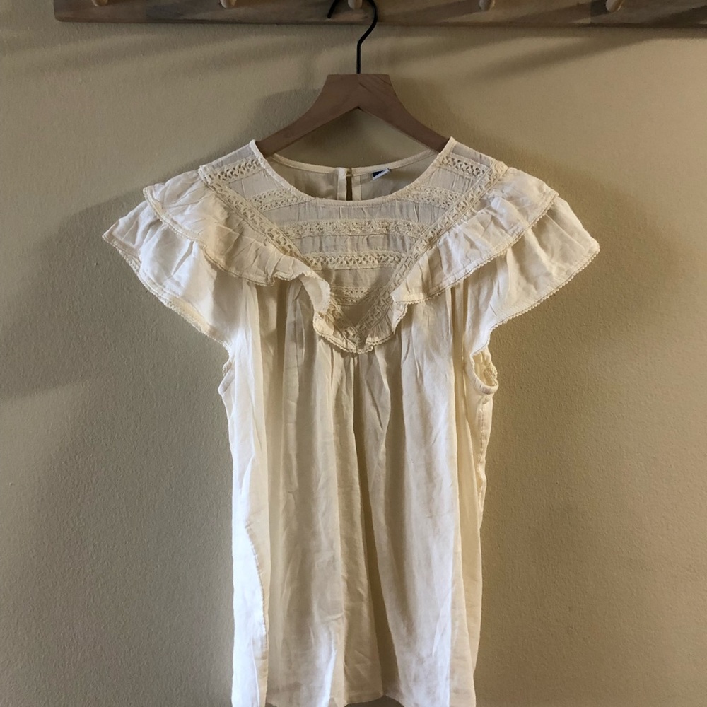 Cream Lace Blouse